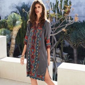 NWT Embroidered Linen Dress Size Small-Johnny Was